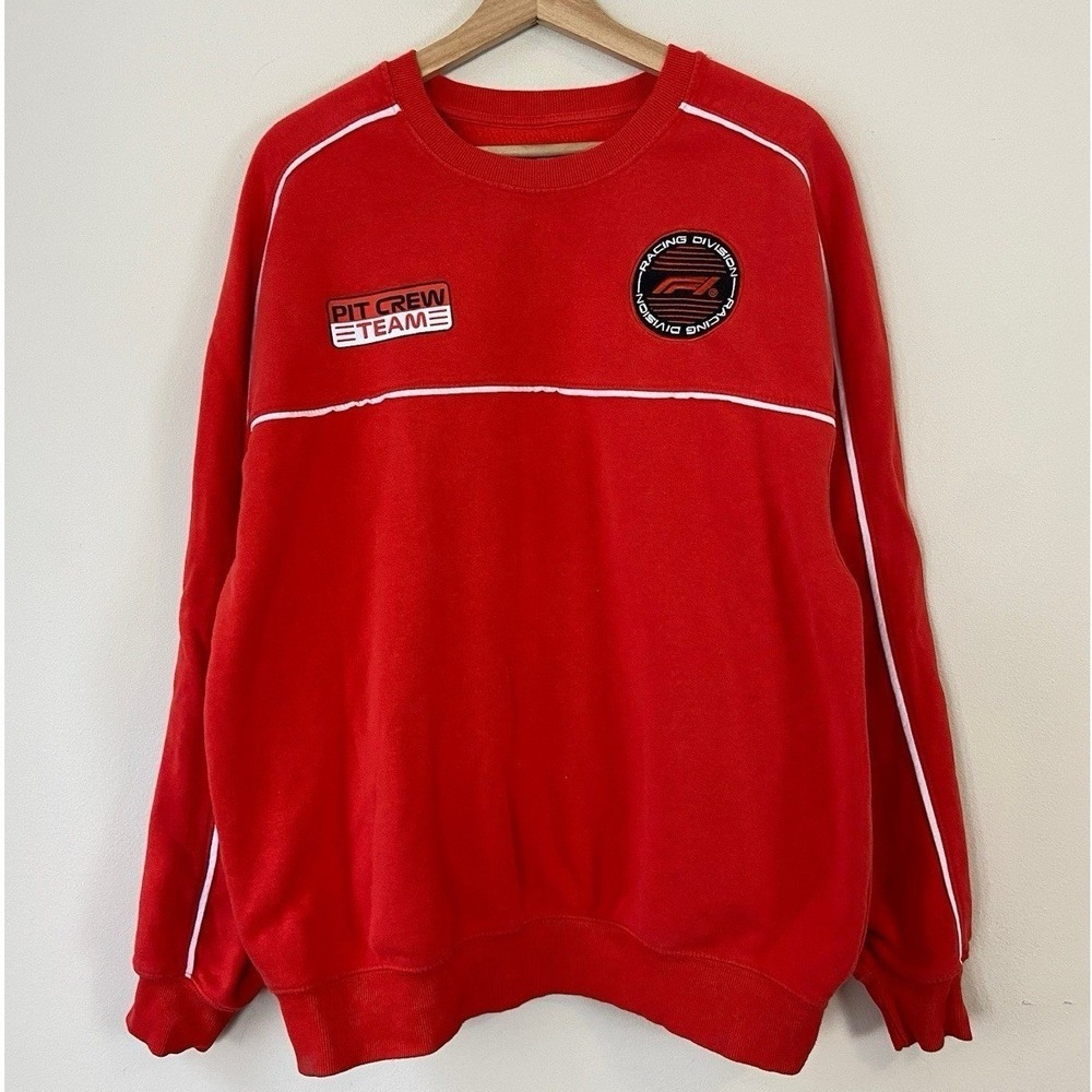 Formula 1 Racing Pit Crew Motorsport Red Sweatshirt